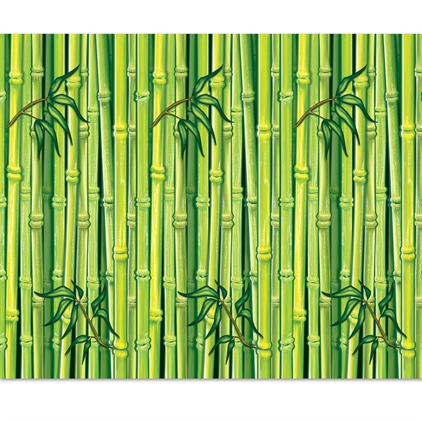 Green Bamboo Backdrop Room Roll