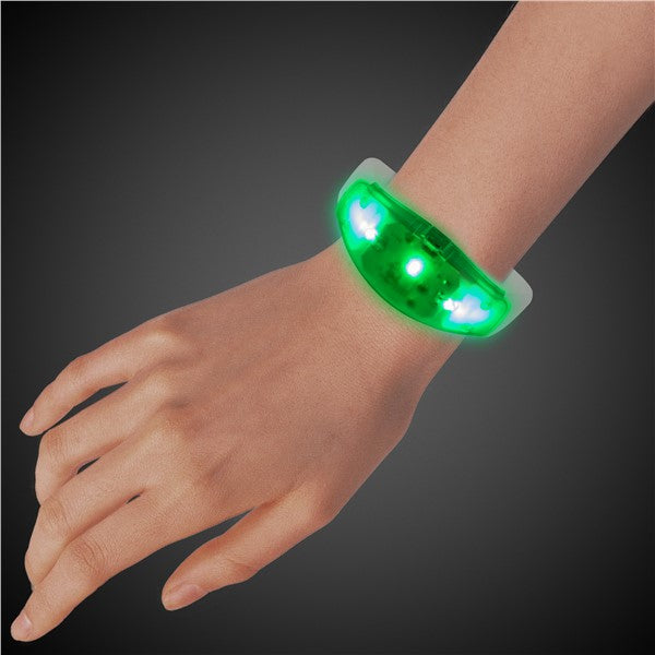 LED Green Stretchy Bangle Bracelet