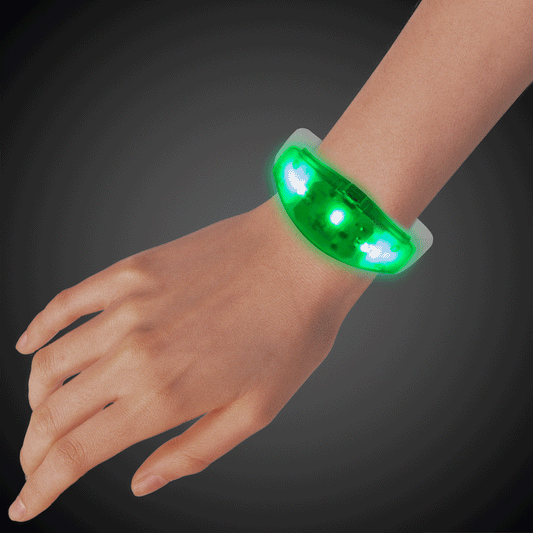 LED Green Stretchy Bangle Bracelet