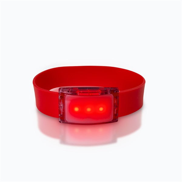 LED Red Silicone Wristband