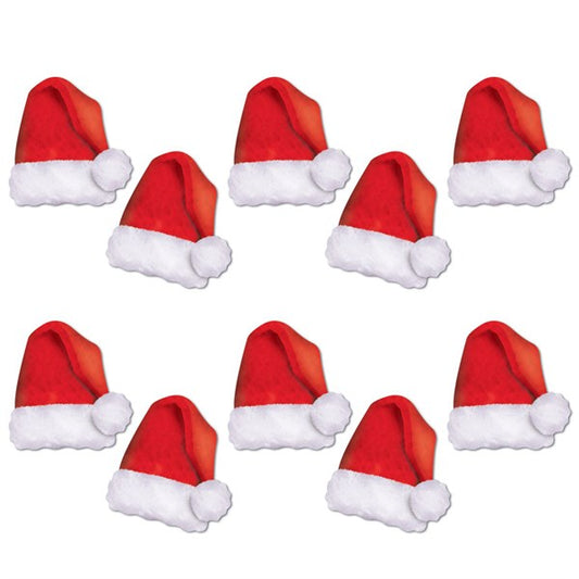 Mini Santa Hat Cutouts (10 Per pack)