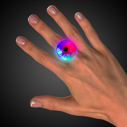 LED Jelly Eyeball Rings (24 Per pack)