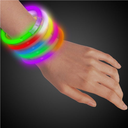 Bi-Color Glow Bracelets (50 Per pack)