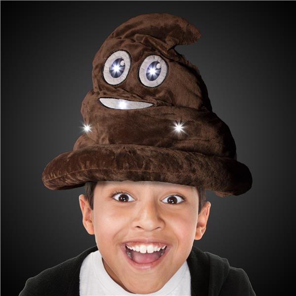 LED Poop Emojicon Hat