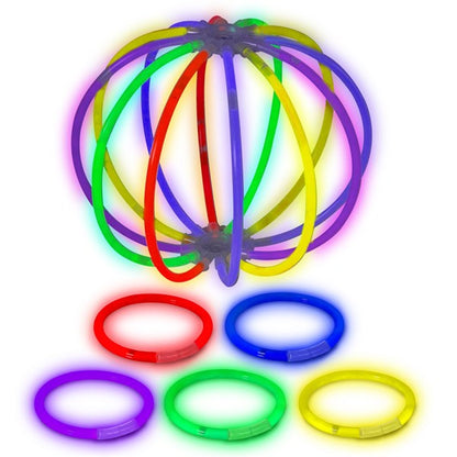 Super Bright 8" Glow Bracelets (50 Per pack)