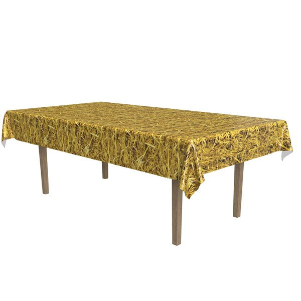 Straw Plastic Table Cover