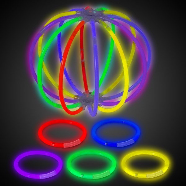 Super Bright 8" Glow Bracelets (50 Per pack)