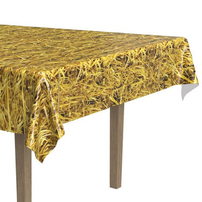 Straw Plastic Table Cover