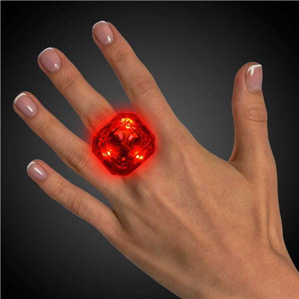 LED Red Diamond Ring