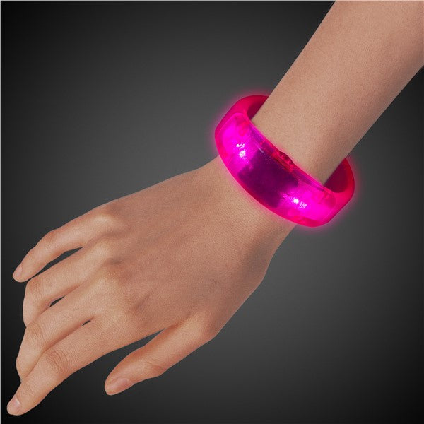 Pink LED Bangle Bracelet