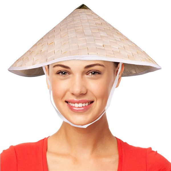 Straw Asian Hats (12 per pack)