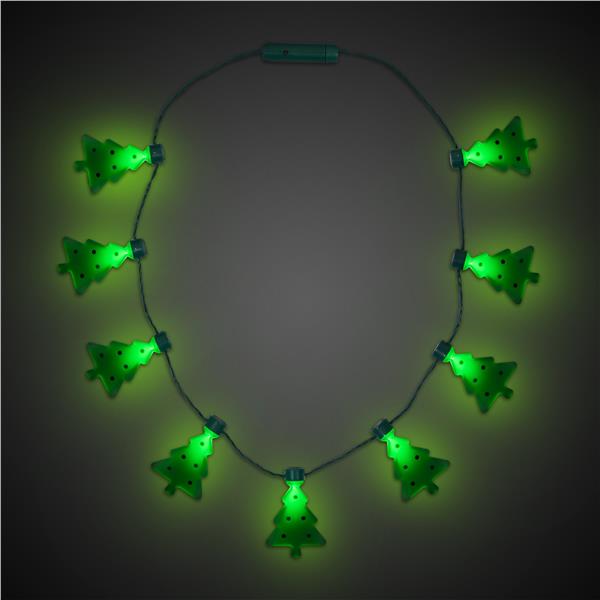 LED Christmas Tree Necklace