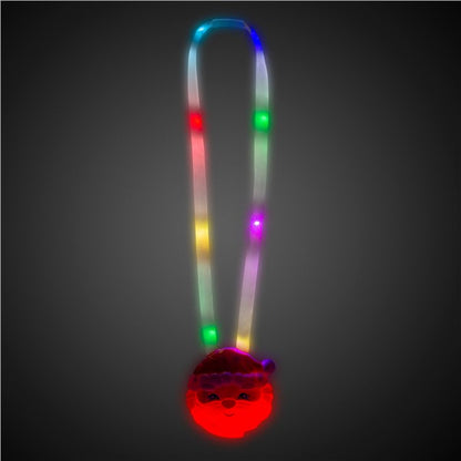 LED Santa Lanyard Necklace