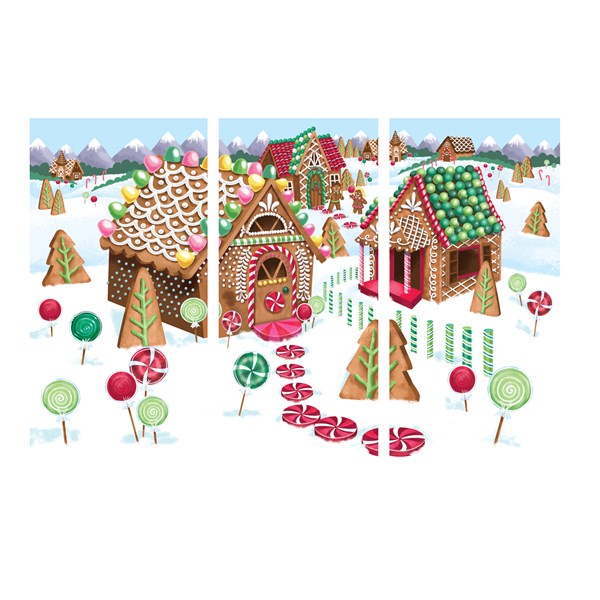 Gingerbread House Scene Setter Kit