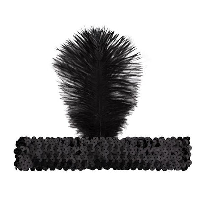 Black Feather Headband