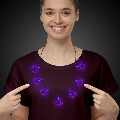 Spider LED Necklace