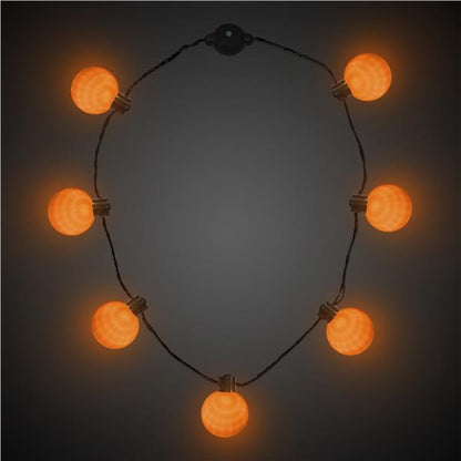 LED Orange Ball Necklace