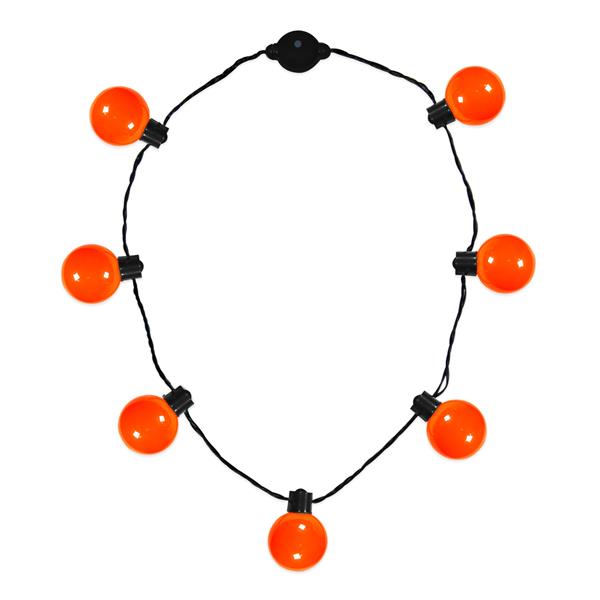 LED Orange Ball Necklace