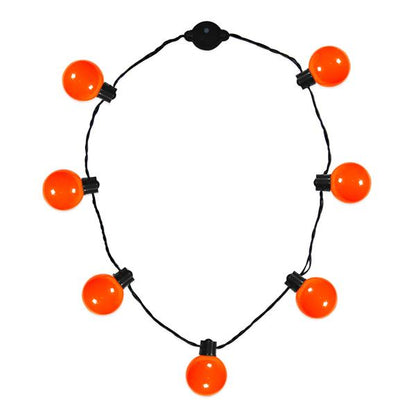 LED Orange Ball Necklace