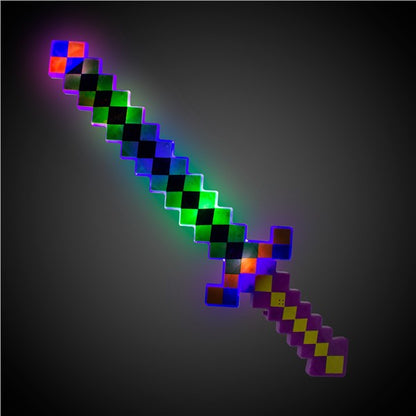 LED Mardi Gras Pixel Sword