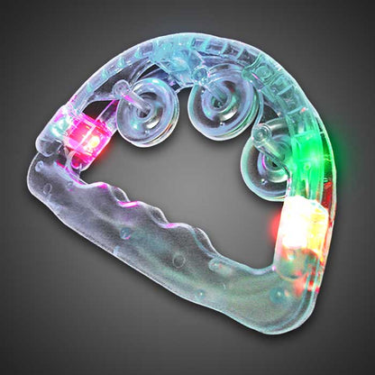 Lighted Tambourine - White or Multicolored LEDs