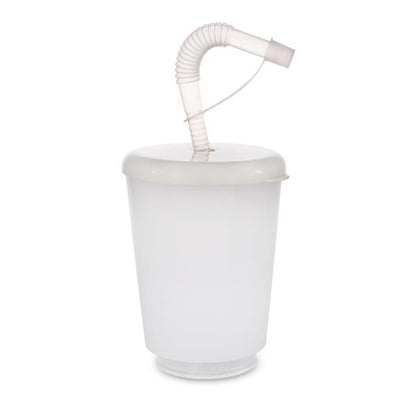 LED 12 oz. Cup with Lid & Straw