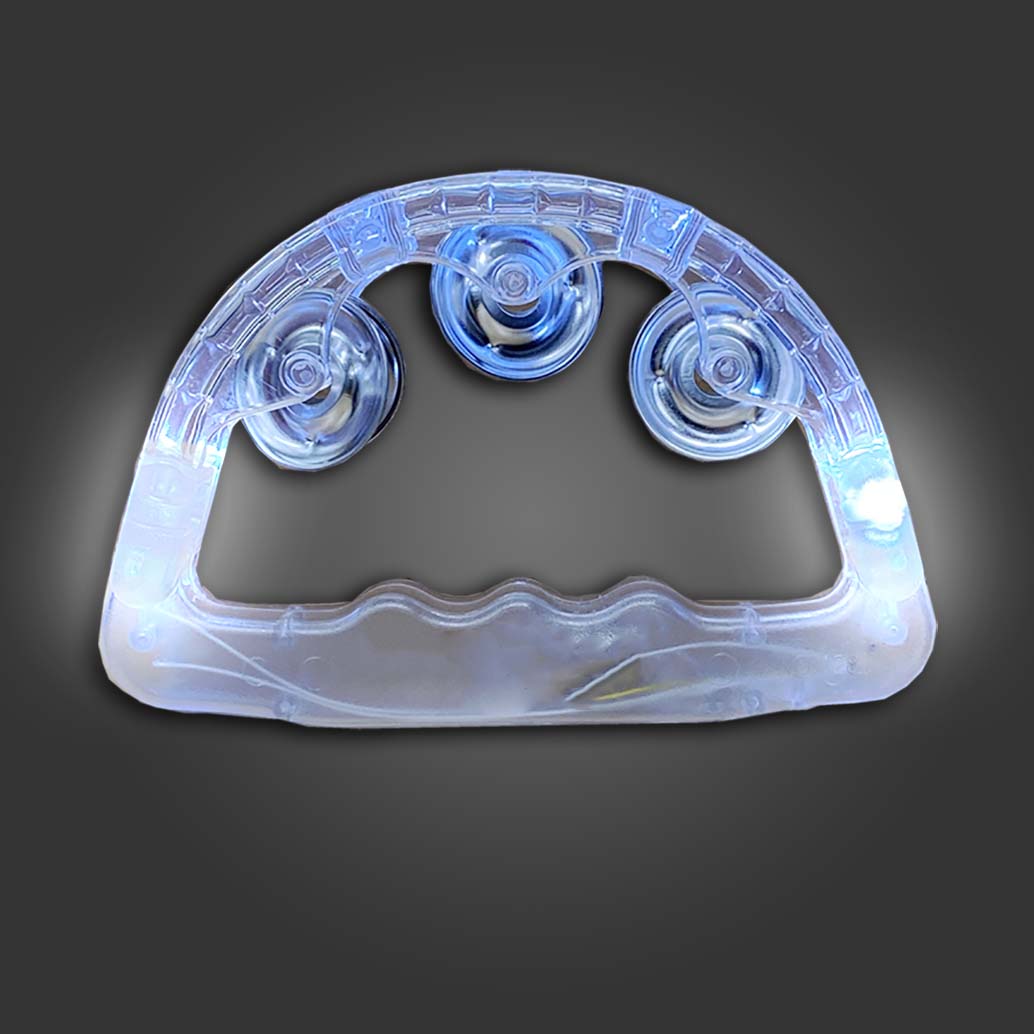 Lighted Tambourine - White or Multicolored LEDs