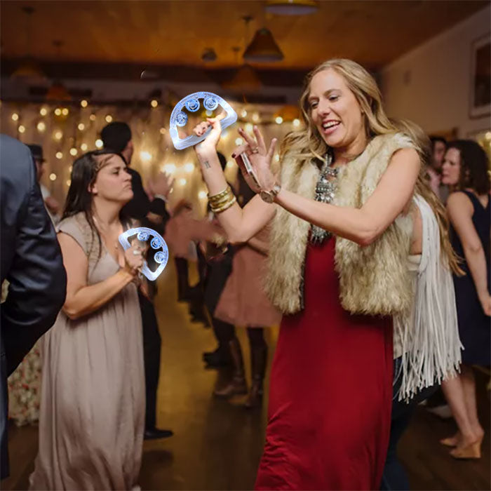 Lighted Tambourine - White or Multicolored LEDs