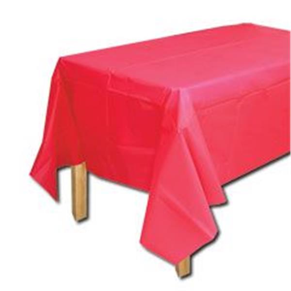 Red Plastic Table Cover