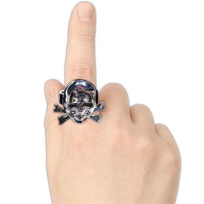 Skull & Crossbones Rings (12 Per pack)