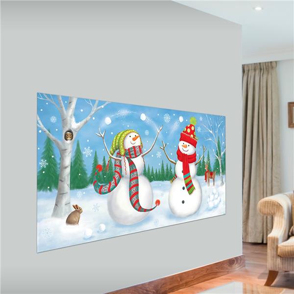 Whimsical Snowman Scene Setter