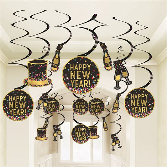 Colorful Confetti New Year Decorating Kit