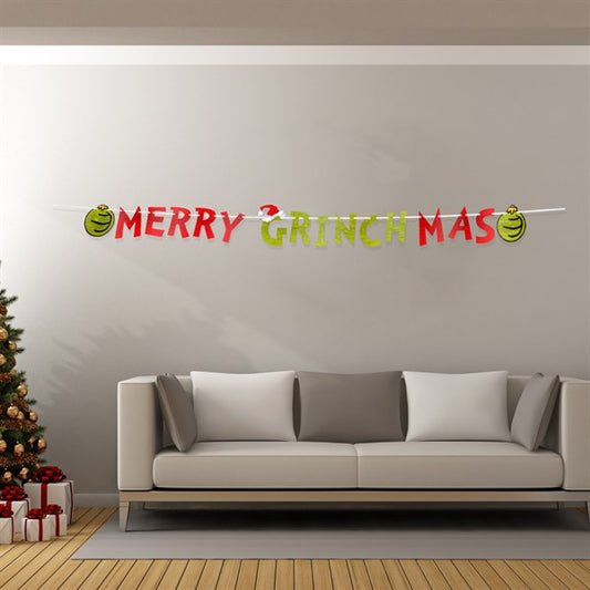 Merry Grinchmas Letter Banner