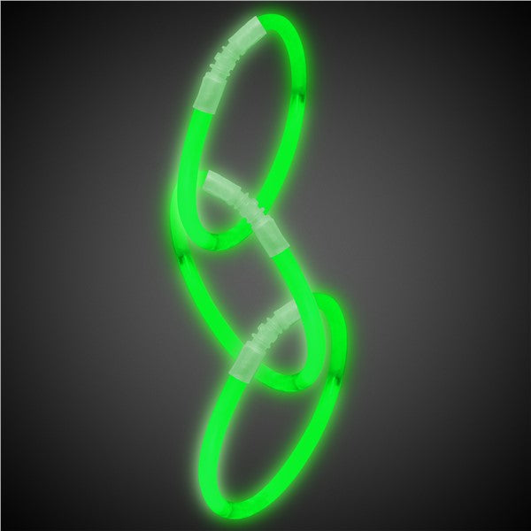 Green 9" Glow Bracelets (50 Per pack)