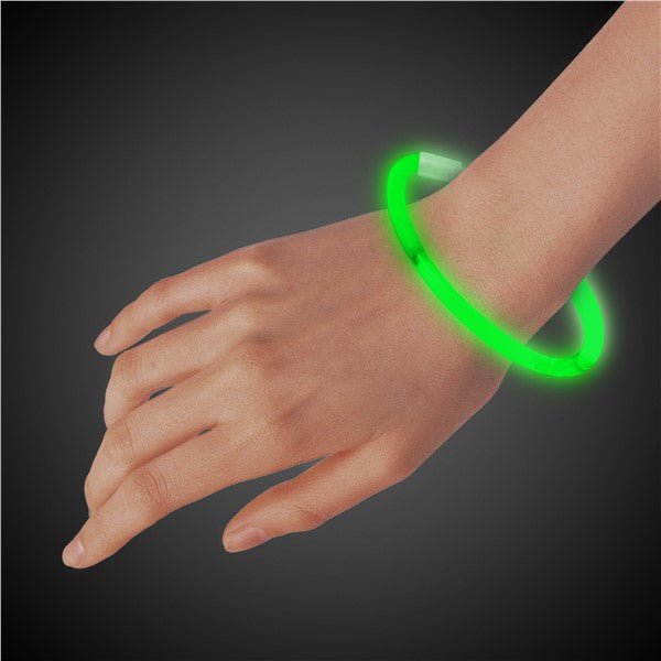 Green 9" Glow Bracelets (50 Per pack)