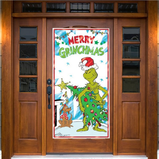 Merry Grinchmas Door Cover