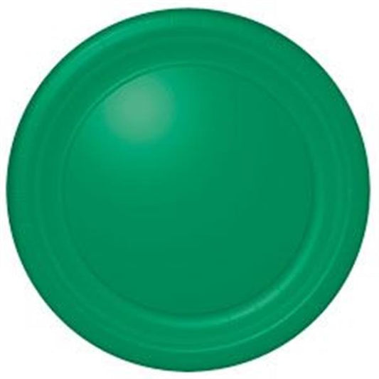 Green 10 1/2" Paper Plates (20 Per pack)