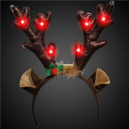 LED Reindeer Antlers Headband