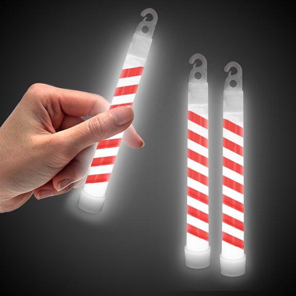 Candy Cane 6" Glow Sticks (25 Per pack)