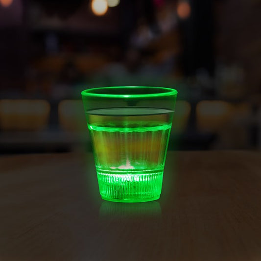 LED Green 2 oz. Shot Glass